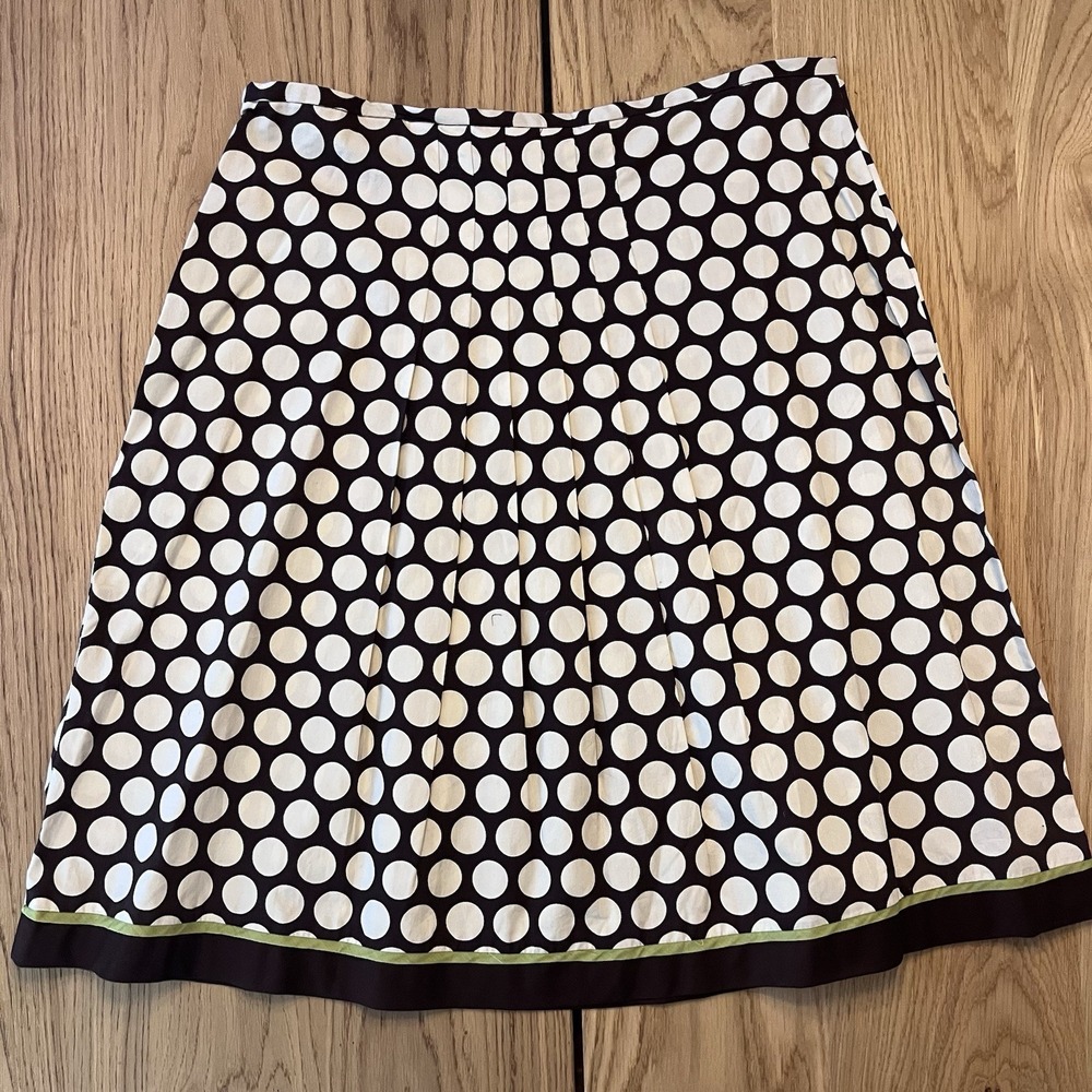 Amanda Lane Polkadot 100% cotton Pleated Skirt Size‎ 16